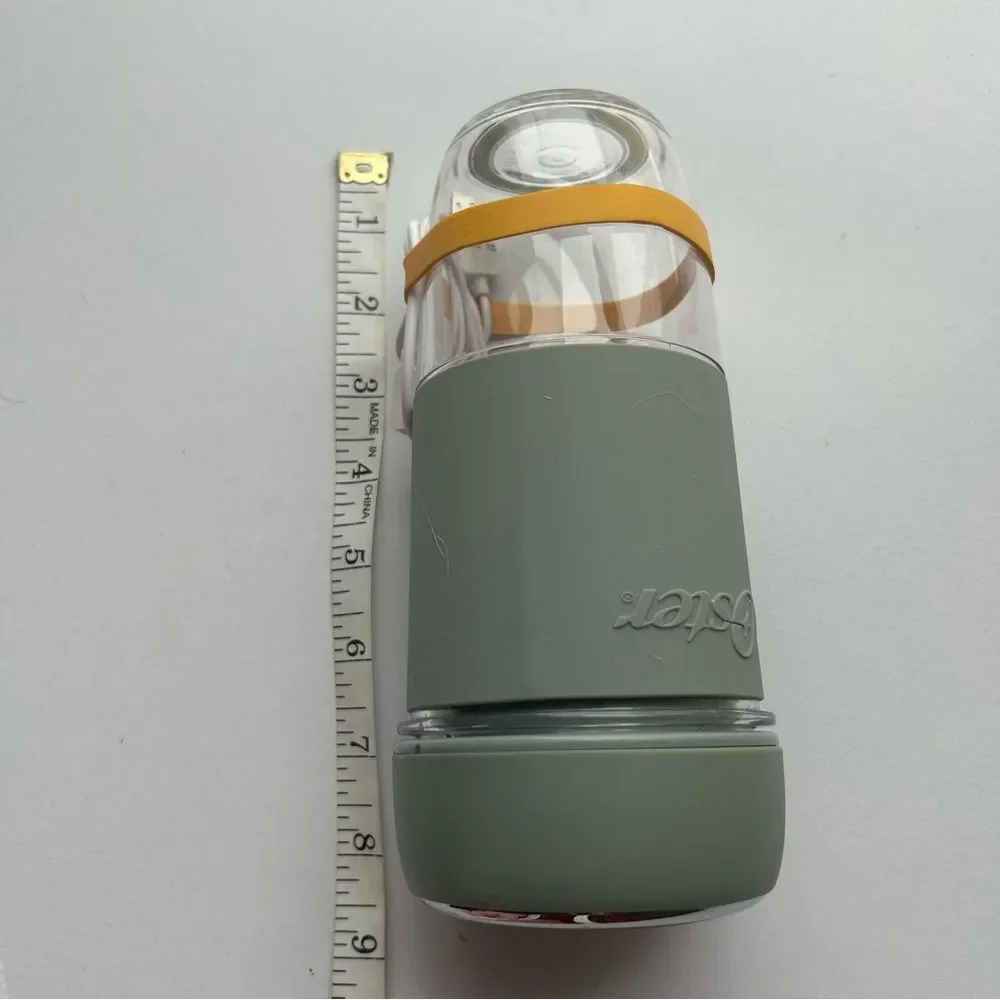 Oster Blender Bottle with Gray and Orange Design